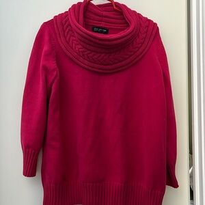 Sweater. Jones New York; Raspberry color; gently worn